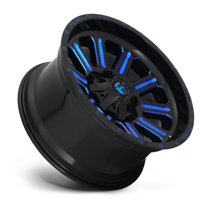 HARDLINE 20x10 6x135.00/6x139.70 GLOSS BLACK BLUE TINTED CLEAR (-19 mm) - Tires and Engine Performance