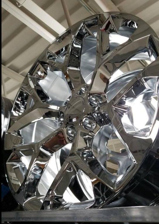 SnowFlakes Replica +31 26x10 6x139.7 (6x5.5) Chrome With 35X13.50R26 RBP MT Packages or Similar - Tires and Engine Performance