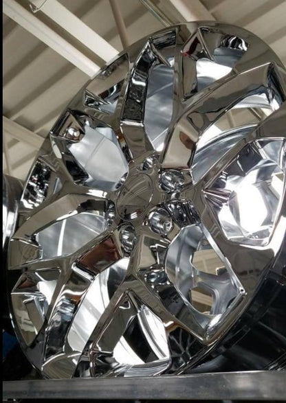 SnowFlakes Replica +31 26x10 6x139.7 (6x5.5) Chrome With 35X13.50R26 RBP MT Packages or Similar - Tires and Engine Performance