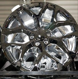 SnowFlakes Replica +31 26x10 6x139.7 (6x5.5) Chrome With 35X13.50R26 RBP MT Packages or Similar