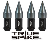TRUE SPIKE Lug Nut Cap Aluminum-Spike 2 25mm Width 51mm Height Tip (4pc Set) LGC021