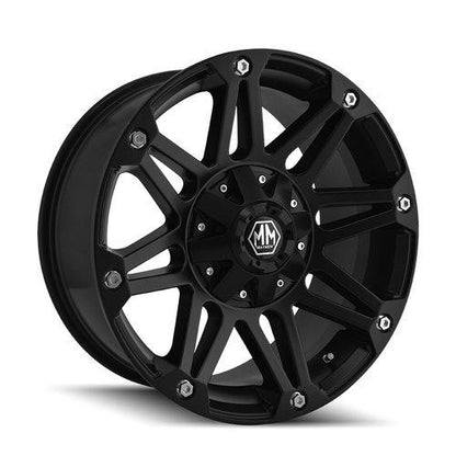 Mayhem 8010 Riot 20x9 18 5x139.7(5x5.5)/7x150 Matte Black - Tires and Engine Performance