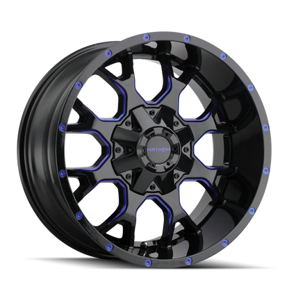 Mayhem 8015 Warrior 20x10 -25 8x165.1(8x6.5)/8x170 Prism Blue - Tires and Engine Performance