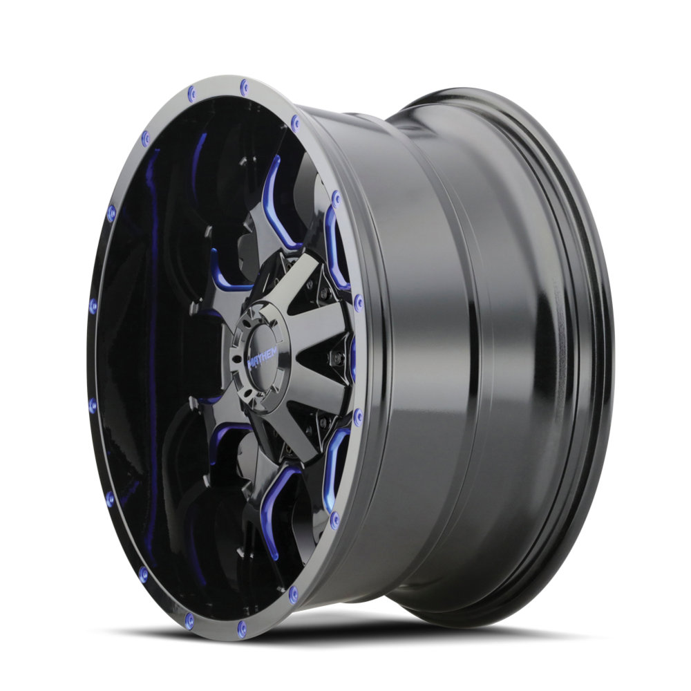Mayhem 8015 Warrior 20x10 -25 8x165.1(8x6.5)/8x170 Prism Blue - Tires and Engine Performance