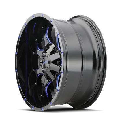Mayhem 8015 Warrior 20x10 -25 8x165.1(8x6.5)/8x170 Prism Blue - Tires and Engine Performance