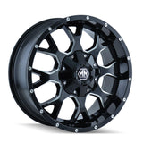 Mayhem 8015 Warrior 18x9 18 6x120/6x139.7(6x5.5) Black and Milled