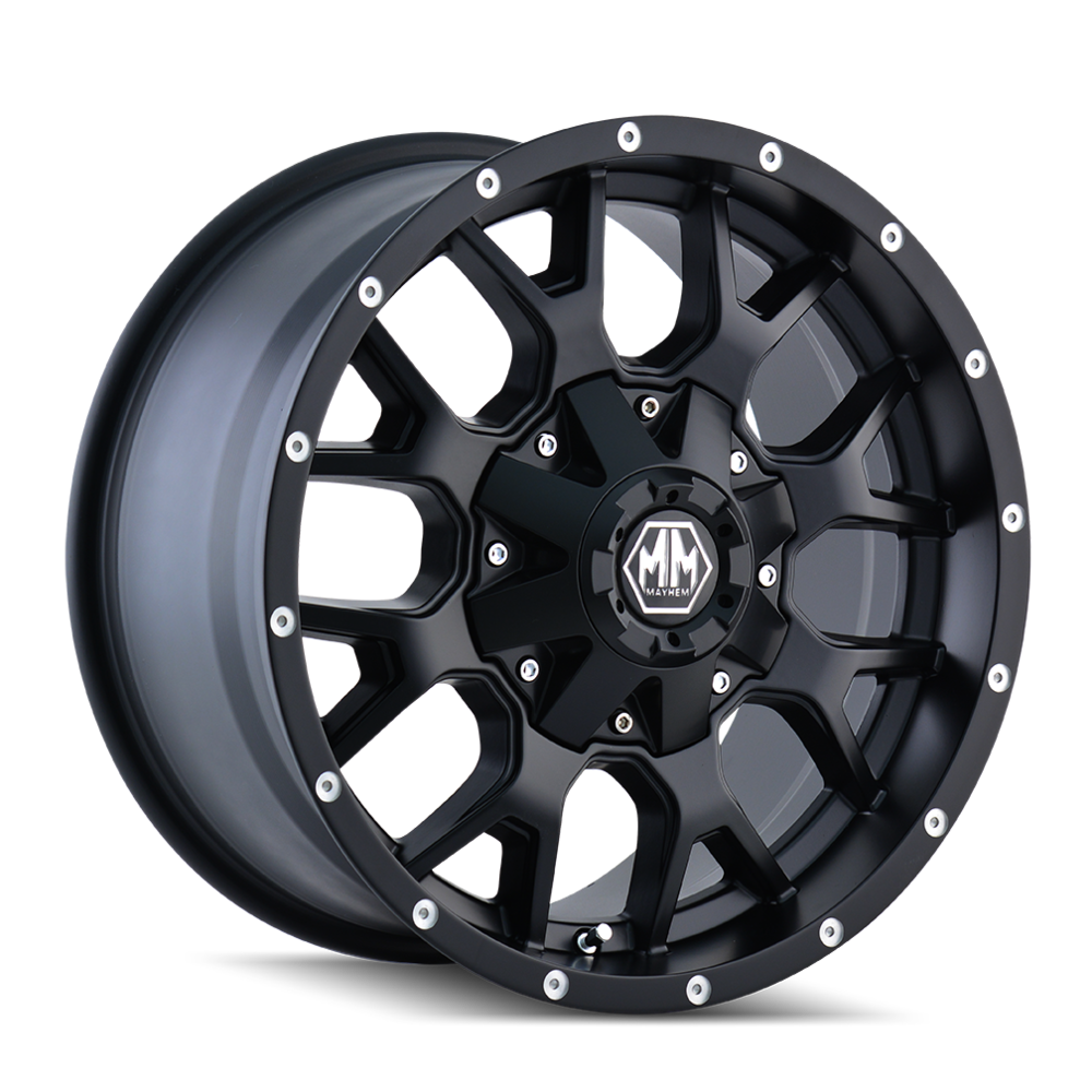 Mayhem 8015 Warrior 20x9 0 5x127(5x5)/5x139.7(5x5.5) Matte Black - Tires and Engine Performance