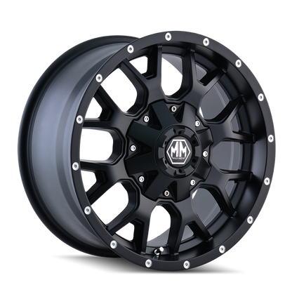 Mayhem 8015 Warrior 20x9 0 5x127(5x5)/5x139.7(5x5.5) Matte Black - Tires and Engine Performance