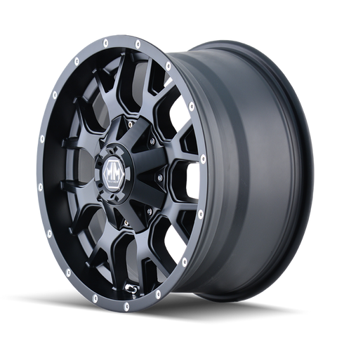 Mayhem 8015 Warrior 20x9 0 8x165.1(8x6.5)/8x170 Matte Black