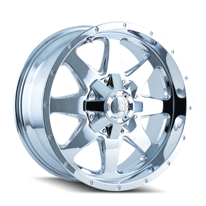 Mayhem 8040 Tank 20x9 -12 5x127(5x5)/5x139.7(5x5.5) Chrome - Tires and Engine Performance
