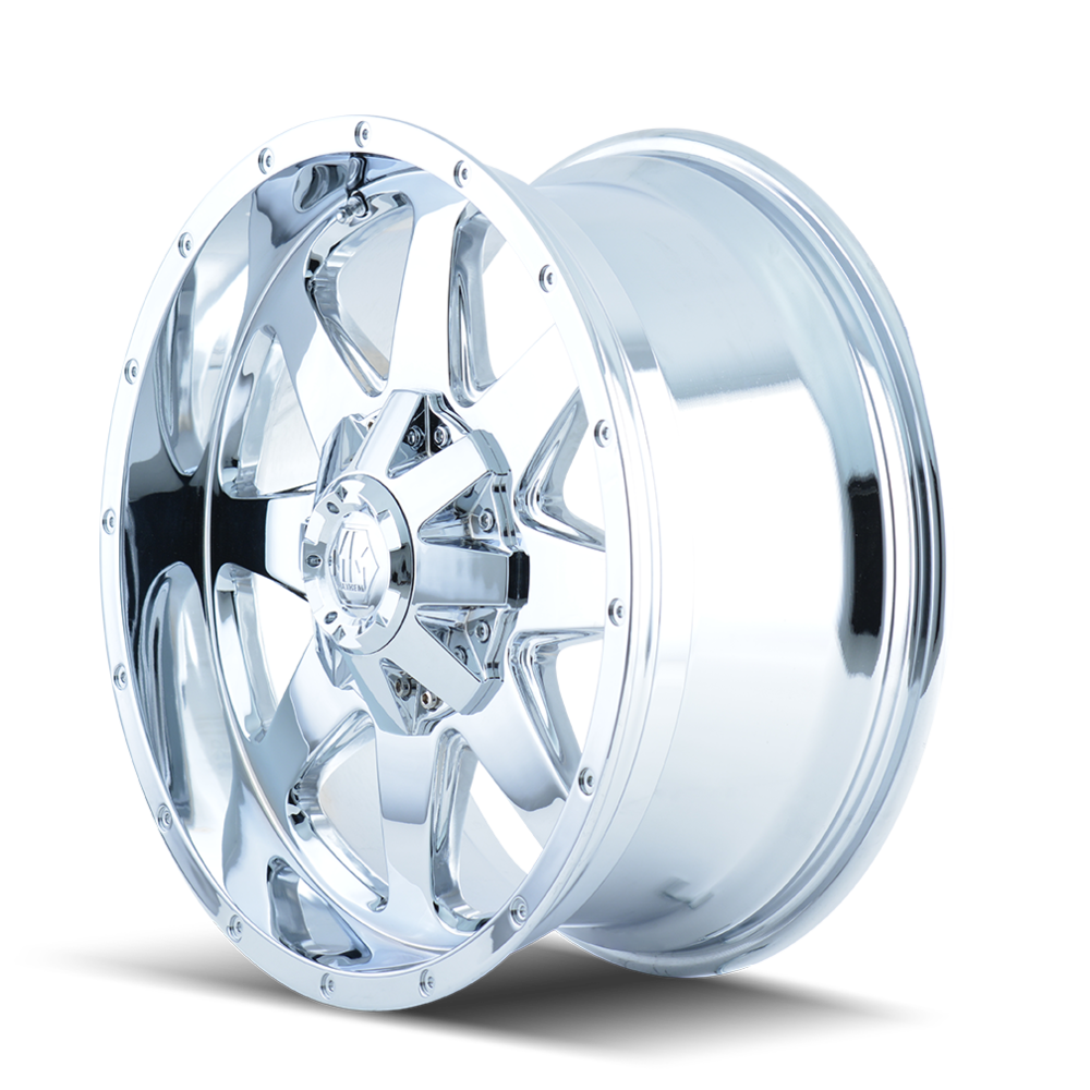 Mayhem 8040 Tank 20x9 -12 5x127(5x5)/5x139.7(5x5.5) Chrome - Tires and Engine Performance