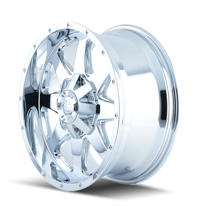 Mayhem 8040 Tank 20x9 -12 5x127(5x5)/5x139.7(5x5.5) Chrome - Tires and Engine Performance