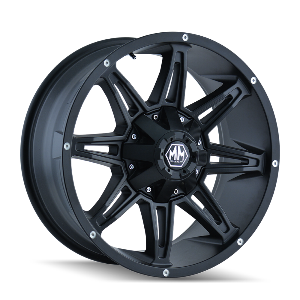 Mayhem 8090 Rampage 22x9.5 -6 6x135/6x139.7(6x5.5) Matte Black - Tires and Engine Performance