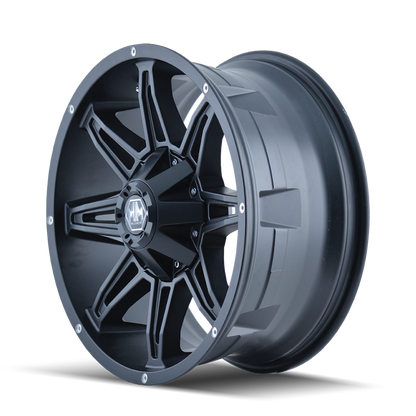Mayhem 8090 Rampage 20x10 -25 5x127(5x5)/5x139.7(5x5.5) Matte Black - Tires and Engine Performance