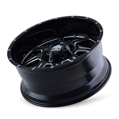 Mayhem 8100 Monstir 20x9 0 8x180 Black and Milled - Tires and Engine Performance