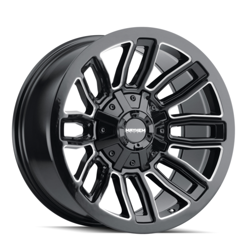 Mayhem 8108 Decoy 20x9 18 8x180 Black and Milled - Tires and Engine Performance