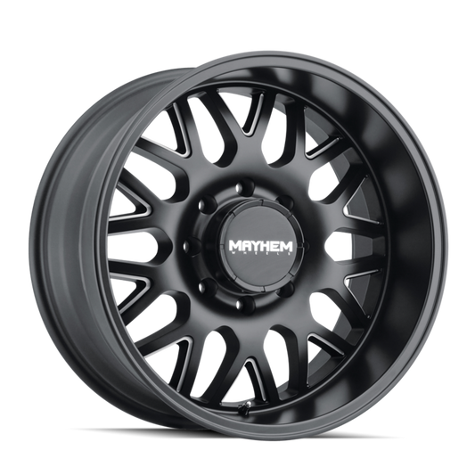 Mayhem 8107 Cogent 17x9 -12 5x127(5x5)/5x139.7(5x5.5) Black and Milled - Tires and Engine Performance