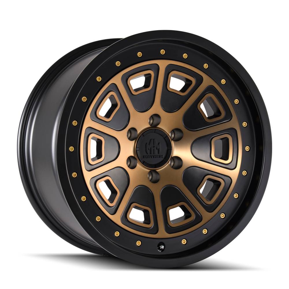 Mayhem 8301 Flat Iron 18x9 0 6x139.7(6x5.5) Black and Brozne - Tires and Engine Performance