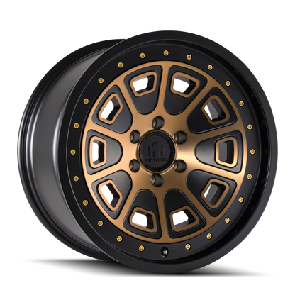 Mayhem 8301 Flat Iron 18x9 0 6x139.7(6x5.5) Black and Brozne - Tires and Engine Performance
