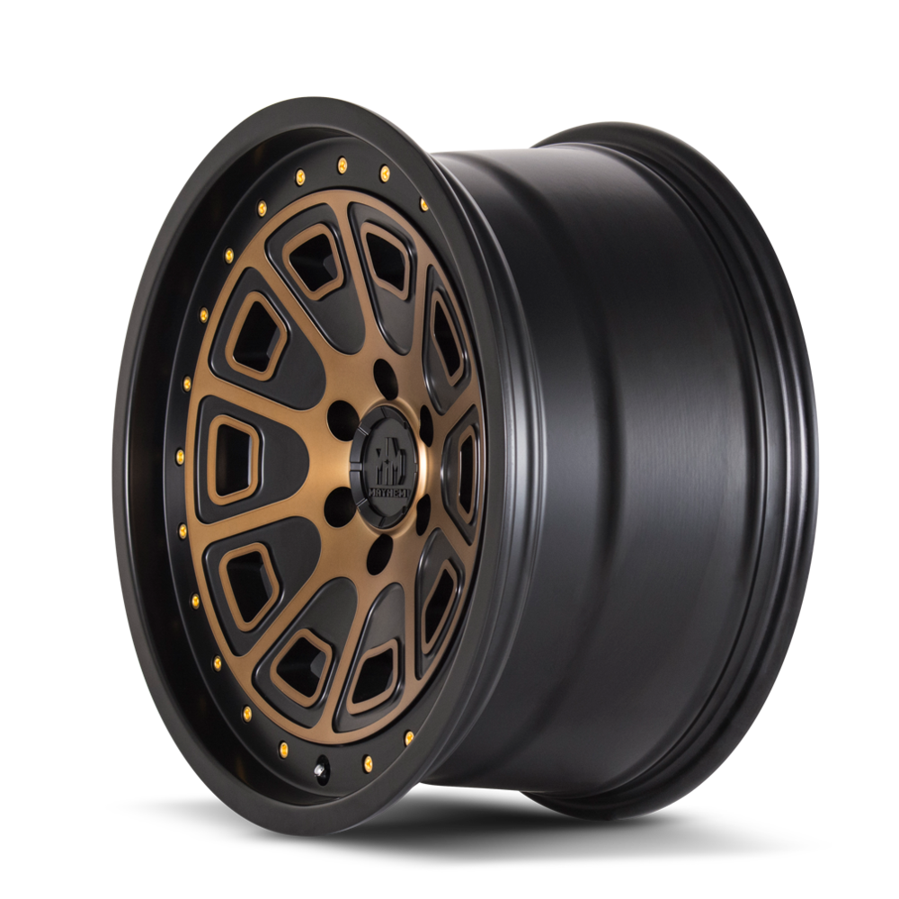 Mayhem 8301 Flat Iron 18x9 0 6x139.7(6x5.5) Black and Brozne - Tires and Engine Performance