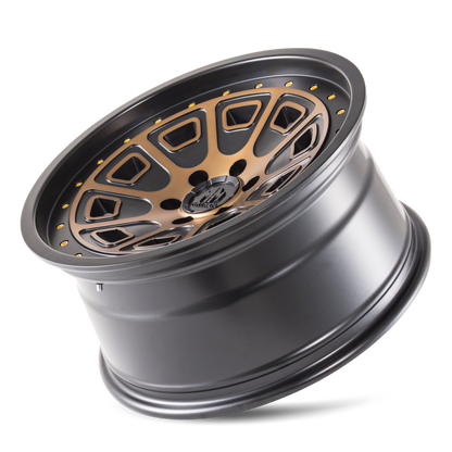 Mayhem 8301 Flat Iron 18x9 0 6x139.7(6x5.5) Black and Brozne - Tires and Engine Performance