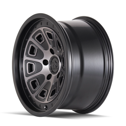 Mayhem 8301 Flat Iron 17x9 -6 6x120 Black and Dark - Tires and Engine Performance