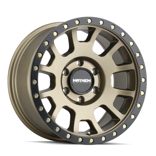 Mayhem 8302 Scout 18x9 0 6x139.7(6x5.5) Gold and Black - Tires and Engine Performance