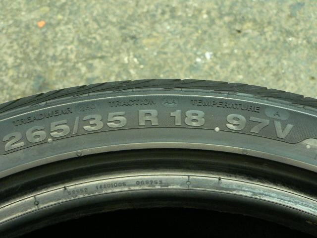 265/35/R18 Used Tires as Low as $50 - Tires and Engine Performance