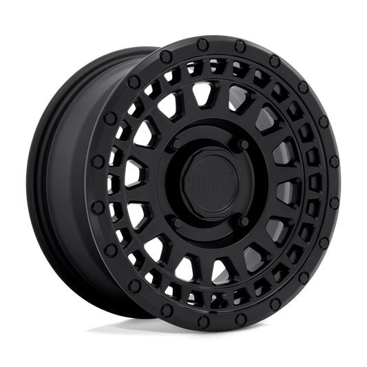 Black Rhino Powersports PARKER UTV 15X7 51 4X156 MATTE BLACK