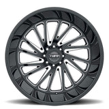 TUFF AT T2A 20x12 -45 5x127(5x5) Black and Milled