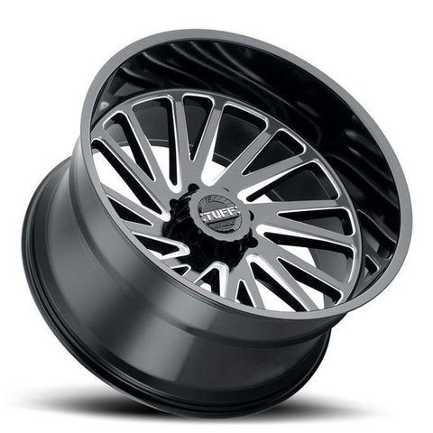 TUFF AT T2A 22x12 -45 5x127(5x5) Black and Milled