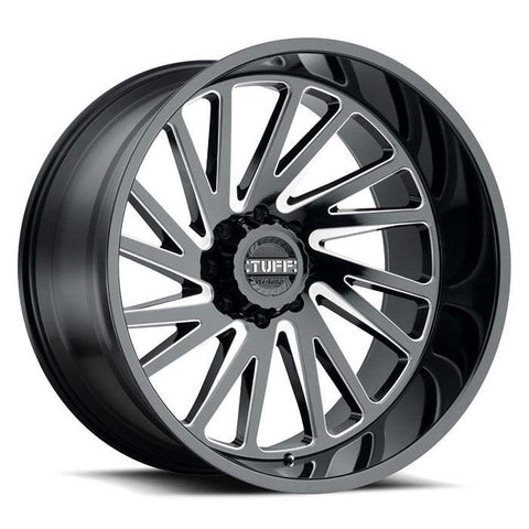 TUFF AT T2A 20x12 -45 6x139.7(6x5.5) Black and Milled