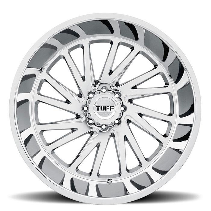 TUFF AT T2A 24x14 -72 8x170 Chrome - Tires and Engine Performance