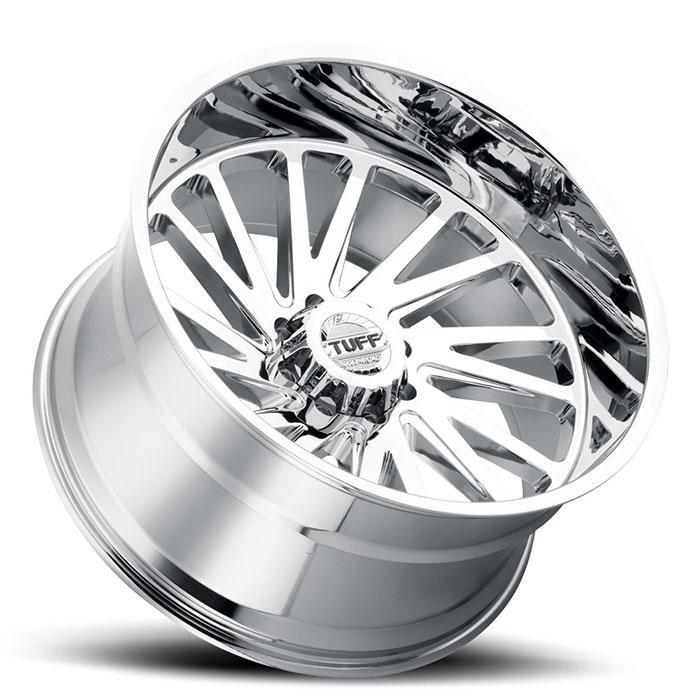 TUFF AT T2A 22x12 -45 6x135 Chrome - Tires and Engine Performance