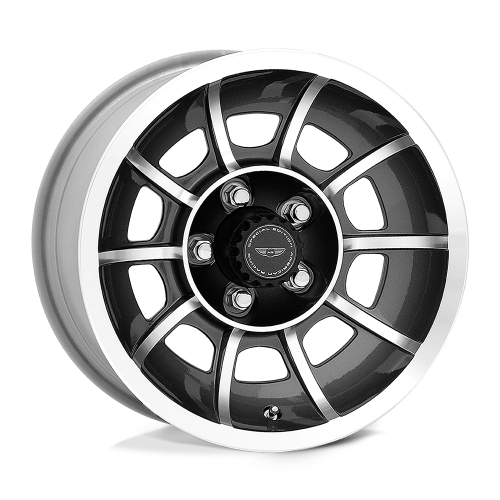 American Racing Vintage VN47 VECTOR 15X8.5 6 5X120.65/5X4.75 Anthracite Machined