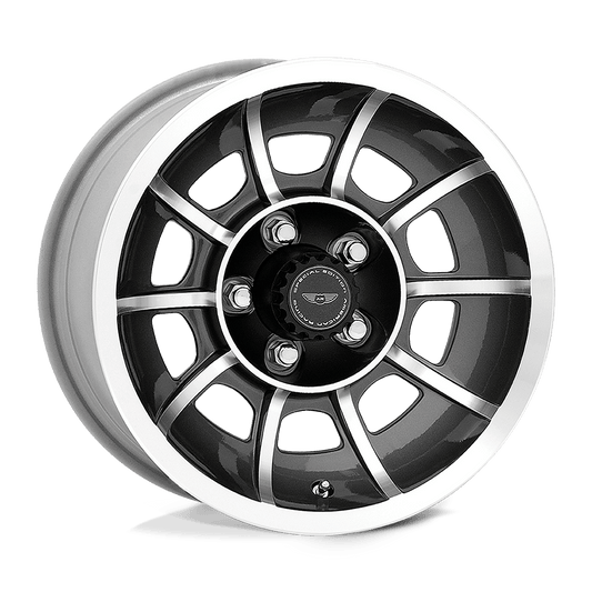 American Racing Vintage VN47 VECTOR 15X8.5 6 5X120.65/5X4.75 Anthracite Machined