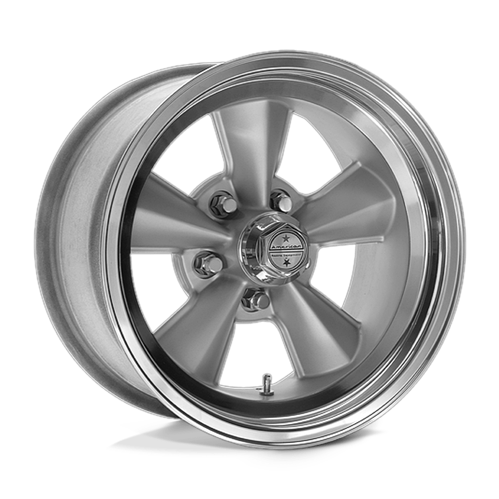 American Racing Vintage VNT70R 17X7 0 5X114.3/5X4.5 Gunmetal W/ Polished Lip