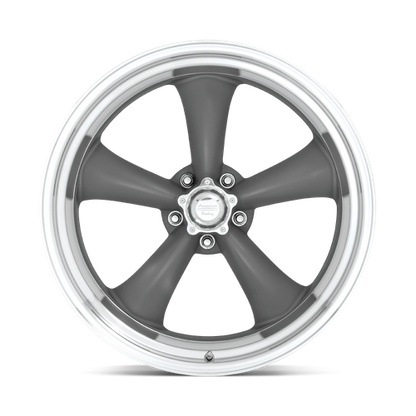 American Racing Vintage VN215 CLASSIC TORQ THRUST II 18X8 0 5X120.65 MAG GRAY MACHINED LIP