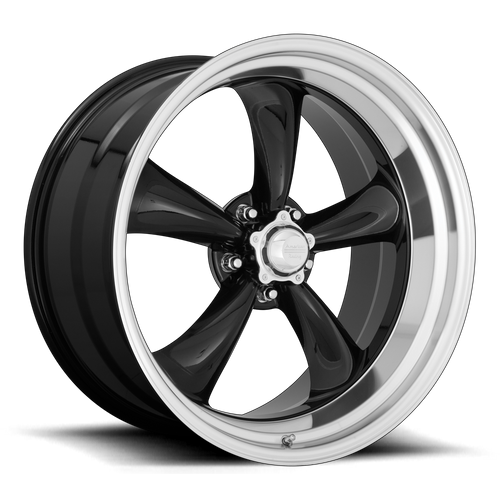 American Racing Vintage VN315 TORQ THRUST II 1 PC 22X9 15 5X139.7/5X5.5 Gloss Black Machined Lip