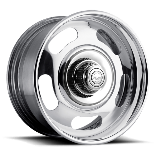 American Racing Vintage VN327 RALLY 17X8 XX BLANK/BLANK Two-Piece Chrome Center Polished Barrel