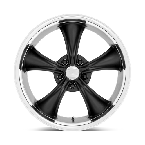 American Racing Vintage VN338 BOSS TT 18X8 2 5X114.3/5X4.5 Textured Black With Diamond Cut Lip