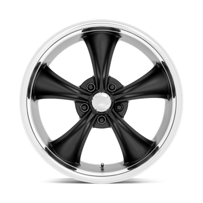 American Racing Vintage VN338 BOSS TT 18X8 2 5X114.3/5X4.5 Textured Black With Diamond Cut Lip