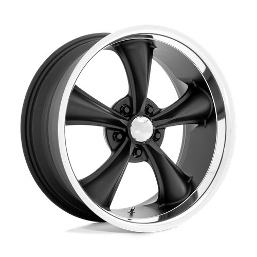 American Racing Vintage VN338 BOSS TT 18X8 2 5X114.3/5X4.5 Textured Black With Diamond Cut Lip