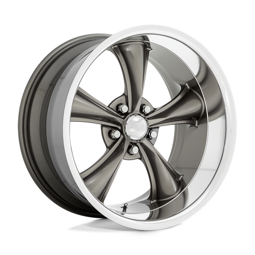 American Racing Vintage VN338 BOSS TT 18X9.5 -4 5X114.3/5X4.5 Graphite With Diamond Cut Lip