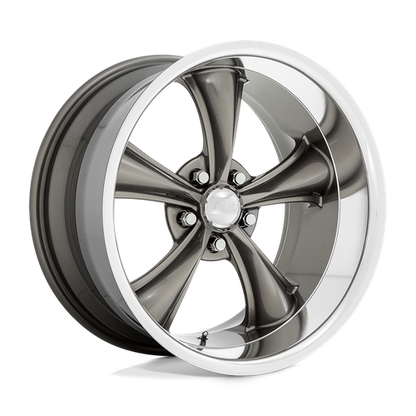 American Racing Vintage VN338 BOSS TT 18X9.5 -4 5X120.65/5X4.75 Graphite With Diamond Cut Lip