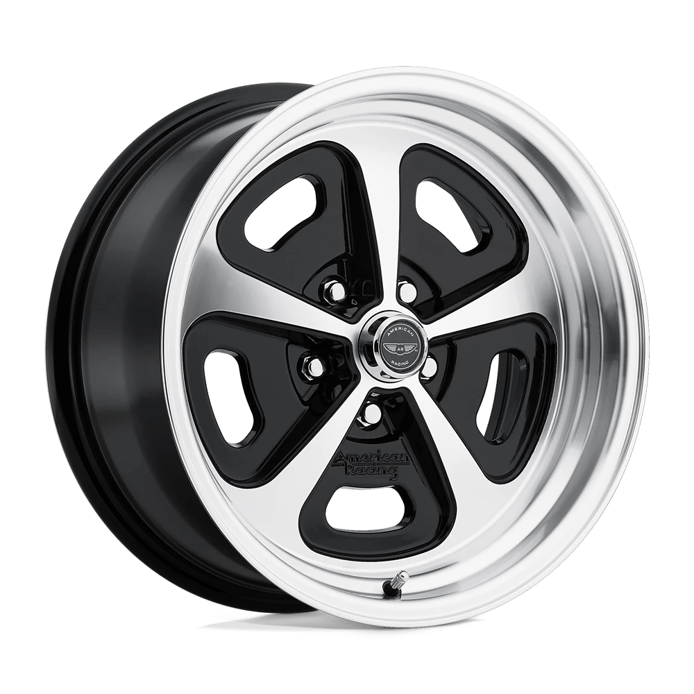 American Racing Vintage VN501 500 MONO CAST 17X8 0 5X114.3/5X4.5 Gloss Black Machined