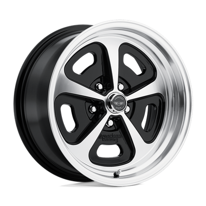 American Racing Vintage VN501 500 MONO CAST 17X8 0 5X114.3/5X4.5 Gloss Black Machined