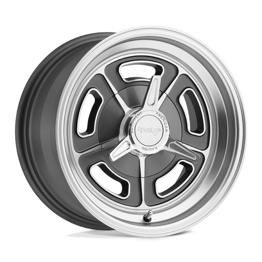 American Racing Vintage VN502 15X5 -12 5X114.3/5X4.5 Mag Gray Machined