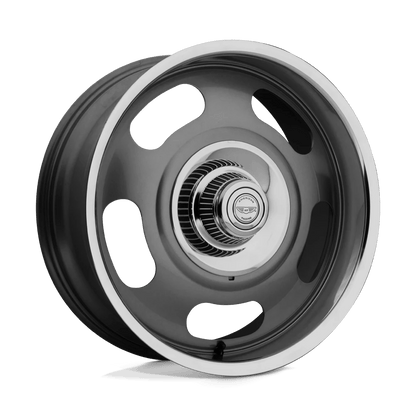 American Racing Vintage VN506 17X7 0 5X120.65/5X127/5X4.75/5.0 Mag Gray Center Polished Lip