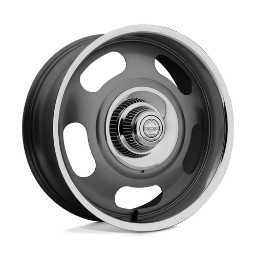 American Racing Vintage VN506 17X7 0 5X120.65/5X127/5X4.75/5.0 Mag Gray Center Polished Lip